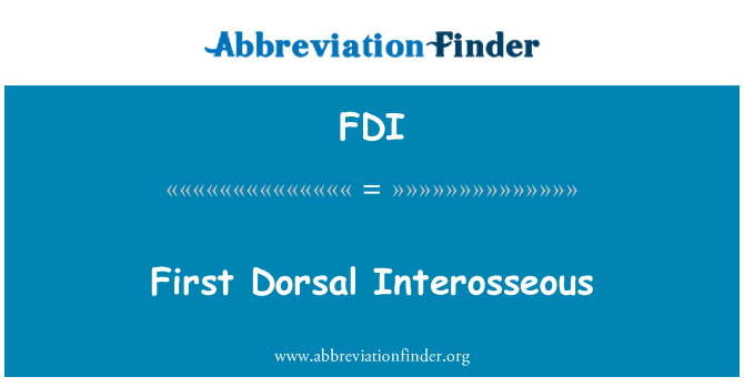 FDI: Premye ne Interosseous