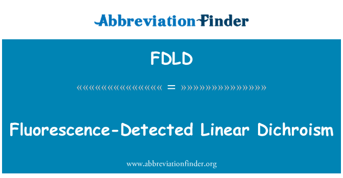 FDLD: Fluorescens-upptäckt linjär Dichroism