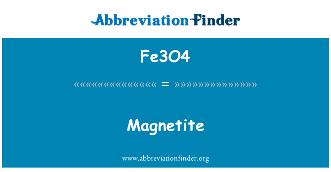 Fe3O4: Magnetit