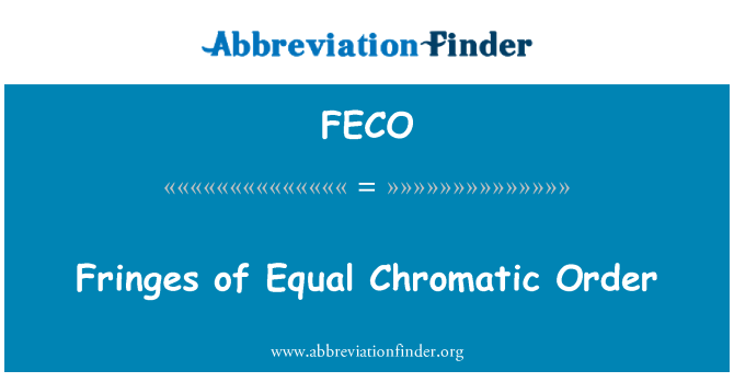 FECO: Franjuri Ordinului cromatic egal