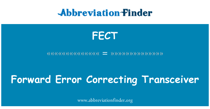 FECT: Eroare înainte de corectarea Transceiver