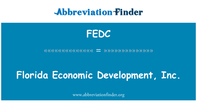 FEDC: פלורידה כלכלי ופיתוח בע מ