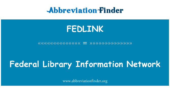 FEDLINK: Xarxa d'informació biblioteca Federal