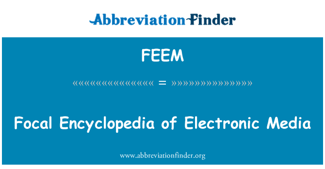 FEEM: Ensiklopedia tumpuan media elektronik
