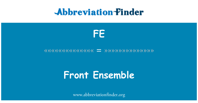 FE: Ensemble flaen