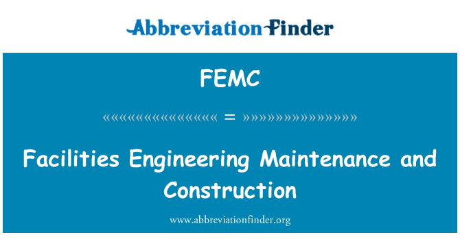 FEMC: Peirianneg adeiladu a chynnal a chadw cyfleusterau