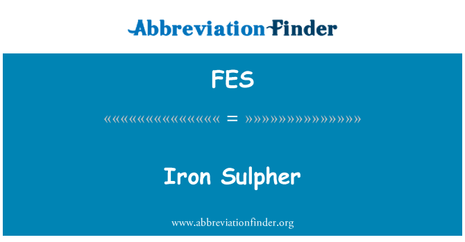 FES: Sulpher besi