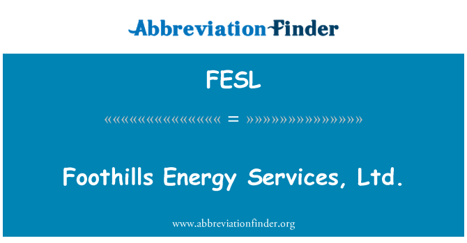 FESL: Foden energi Services, Ltd