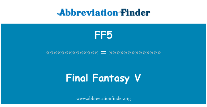 FF5: Final Fantasy V