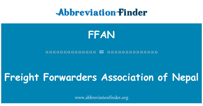 FFAN: Freight Forwarders Association of Nepal