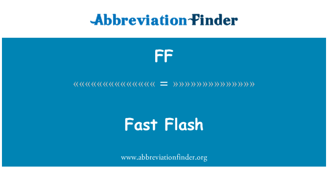 FF: Snelle Flash