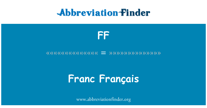 FF: Franco francês