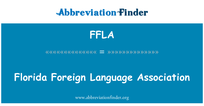 FFLA: رابطة اللغة الأجنبية بفلوريدا
