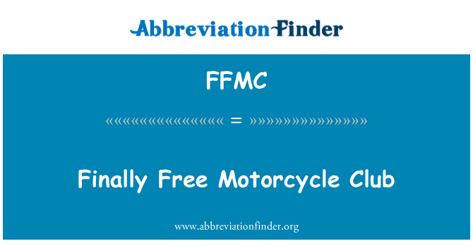 FFMC: Endelig fri motorcykelklub