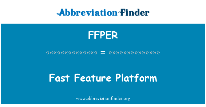 FFPER: Schnelle Funktion Plattform