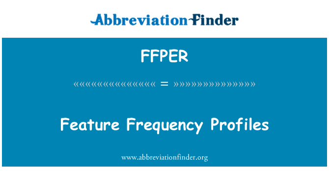 FFPER: 기능 주파수 프로 파일