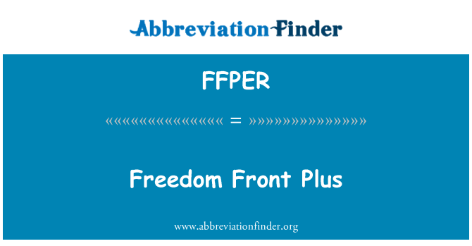 FFPER: Libète devan Plus