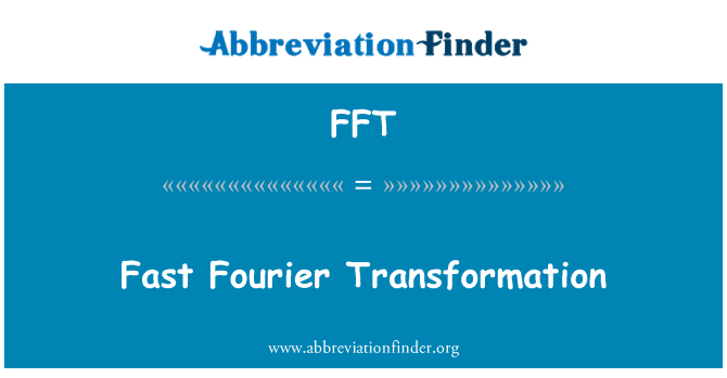 FFT: Transformació de Fourier ràpida