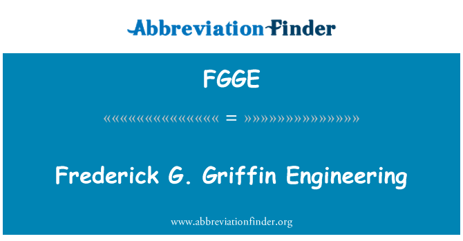 FGGE: Frederick G. Griffin Jeni