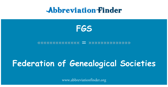 FGS: Federasyon de Généalogie sosyete