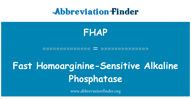 FHAP: Gyors Homoarginine-érzékeny Alkalikus foszfatáz