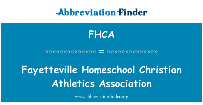 FHCA: Fayetteville Homeschool Christian Atlétikai Szövetség