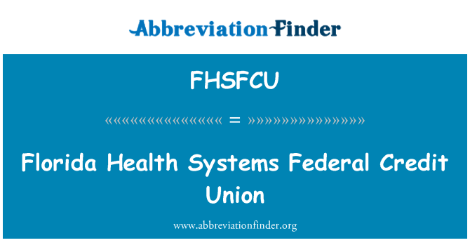 FHSFCU: フロリダ州の健康システム連邦クレジットユニオン