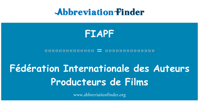 FIAPF: 国际联合会嘲讽生产者自治德电影