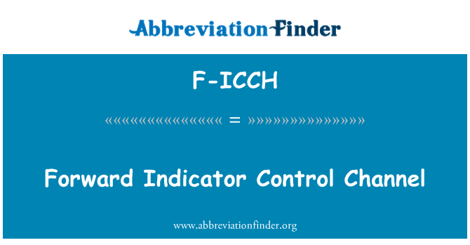 F-ICCH: Forward-Indikator-Steuerkanal