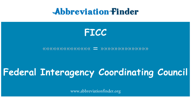 FICC: Federalinis tarpžinybinė koordinavimo Tarybos