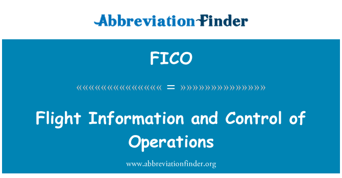 FICO: Informazzjoni tat-titjira u l-kontroll ta ' l-operazzjonijiet