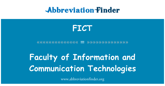 FICT: Informacijos ir ryšių technologijų fakultetas