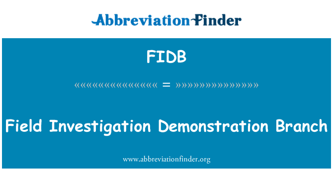FIDB: Qasam investigazzjoni dimostrazzjoni fergħa