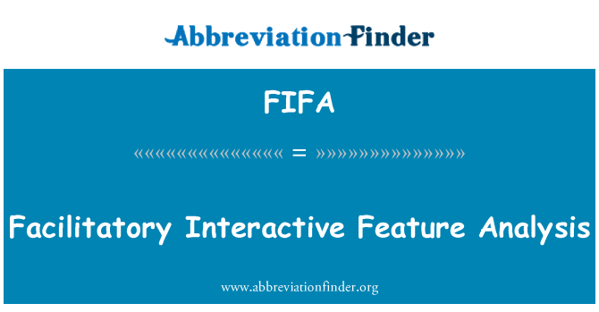 FIFA: Ανάλυση facilitatory διαδραστικό χαρακτηριστικό