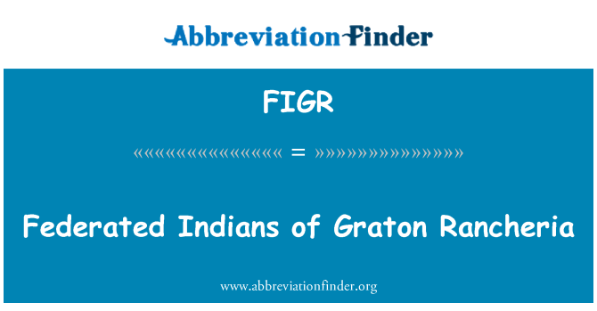 FIGR: Indjani Federati tal-Graton Rancheria