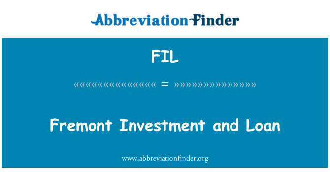 FIL: Fremont investiment u self
