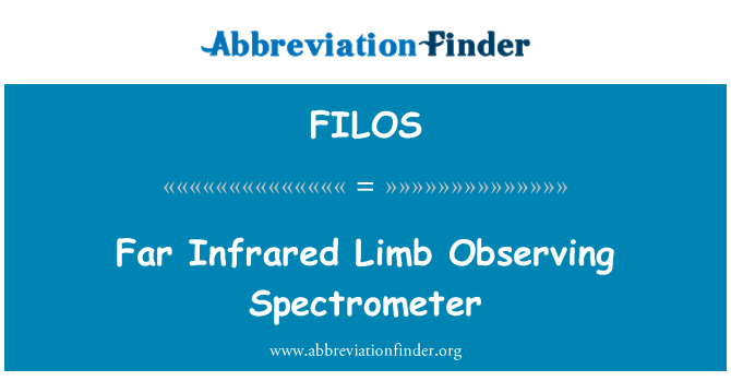 FILOS: Langt infrarød lemmer observere Spectrometer