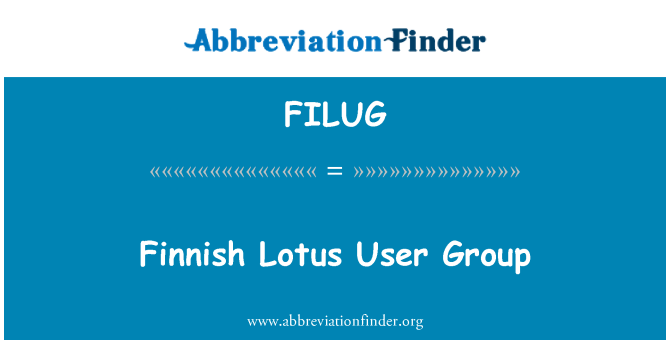 FILUG: Groupe d'utilisateurs Lotus finnois