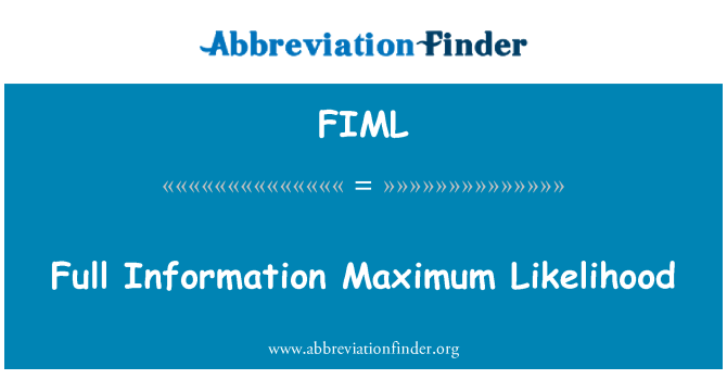 FIML: נראות מקסימלית מידע מלא