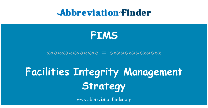 FIMS: Strategia di gestione dell'integrità di strutture