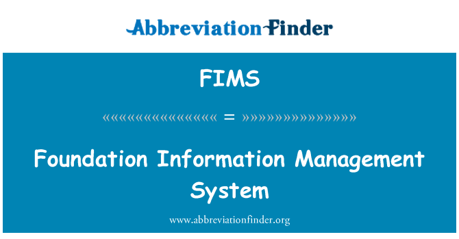 FIMS: Alapítvány Information Management System