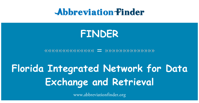 FINDER: Florida integrēts tīkls datu apmaiņai un izguves