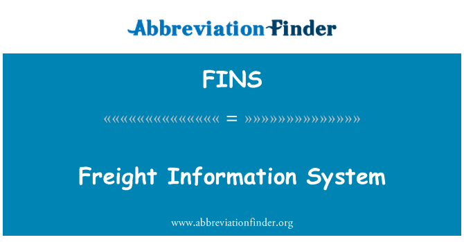 FINS: 货运信息系统