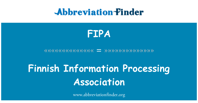 FIPA: 芬兰信息加工协会