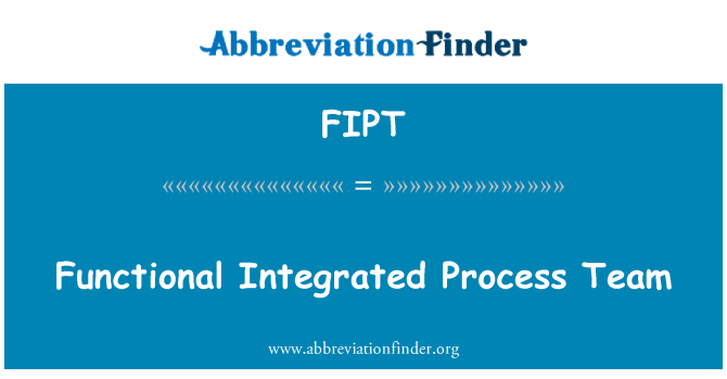 FIPT: צוות פונקציונלי תהליך משולב
