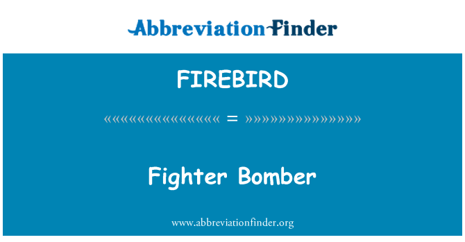 FIREBIRD: Fighter-bombázó