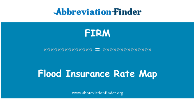 FIRM: Mapa de tasas de seguro de inundación
