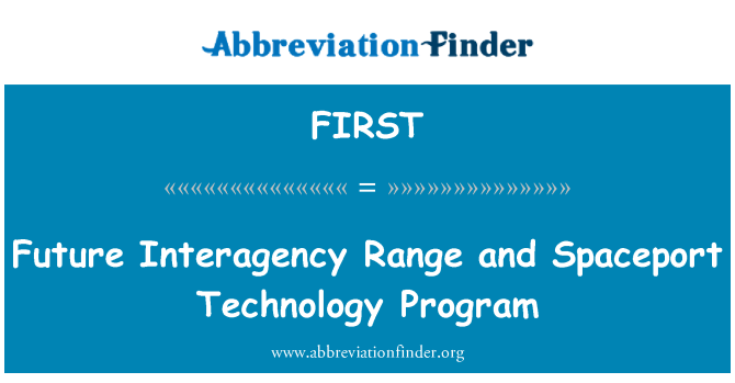 FIRST: Buduće Međuresorna raspon i Port Technology Program