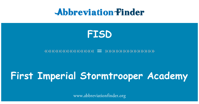 FISD: Первый штурмовик Императорской Академии