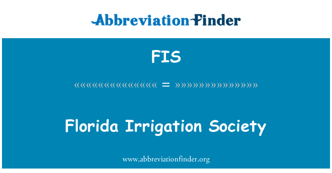 FIS: Florida niisutus ühiskonna